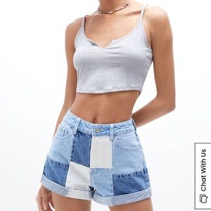 PacSun Eco Pieced Patchwork Mom Shorts